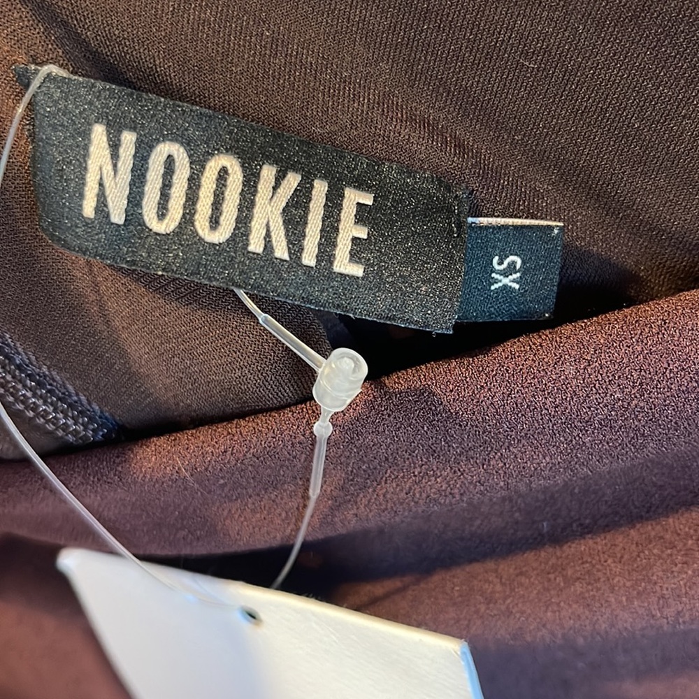 NWT Nookie Scandal Brown Strapless Midi Dress size XS - Picture 9 of 13